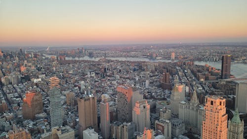 Aerial view new york city