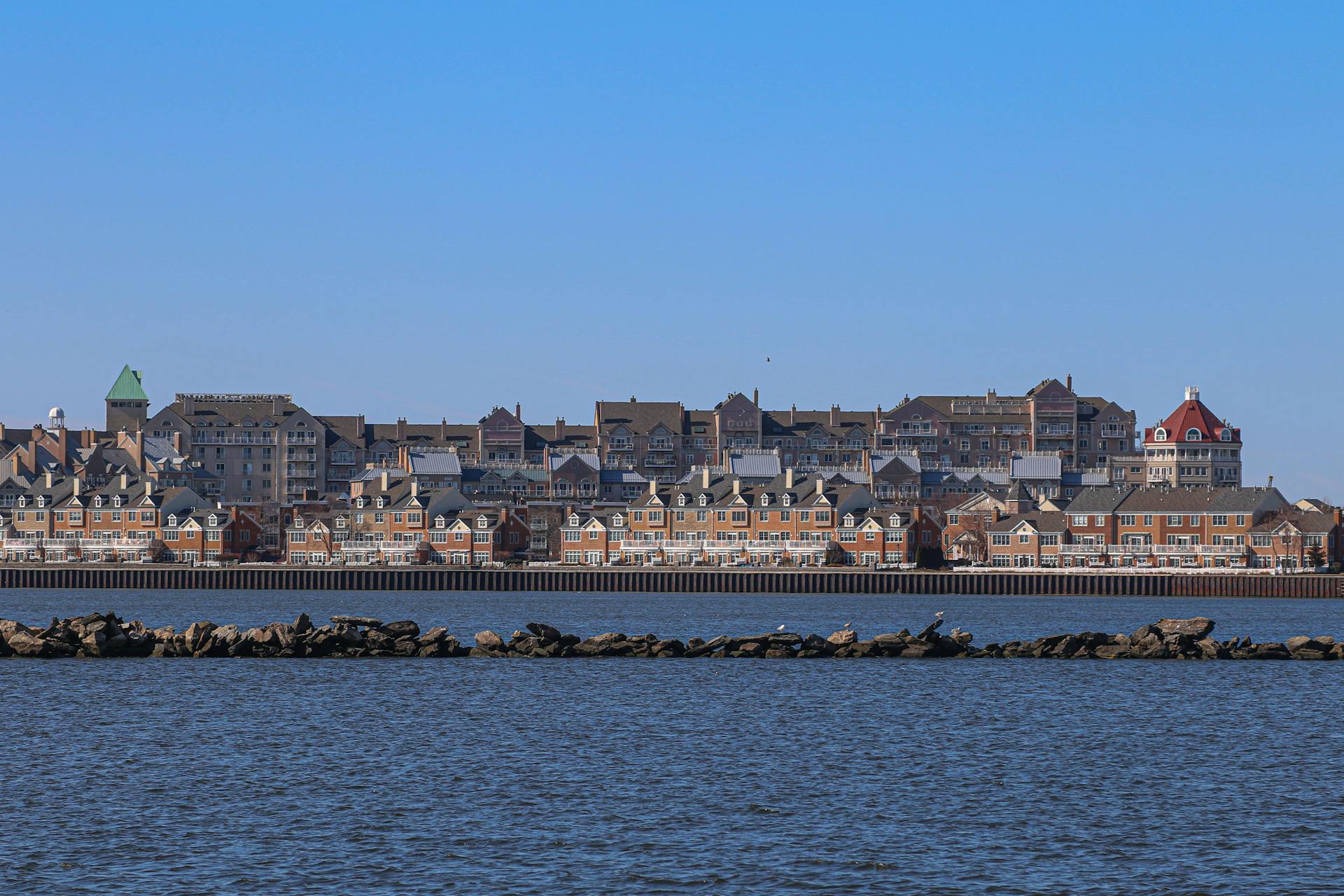 Town on Sea Coast