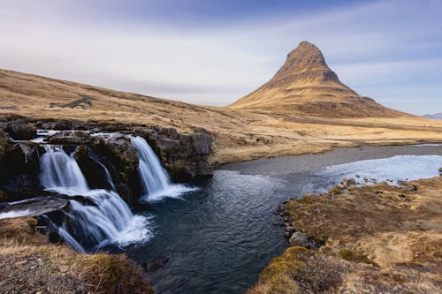 Kirkjufell Hill near Grundarfjorour in Iceland 