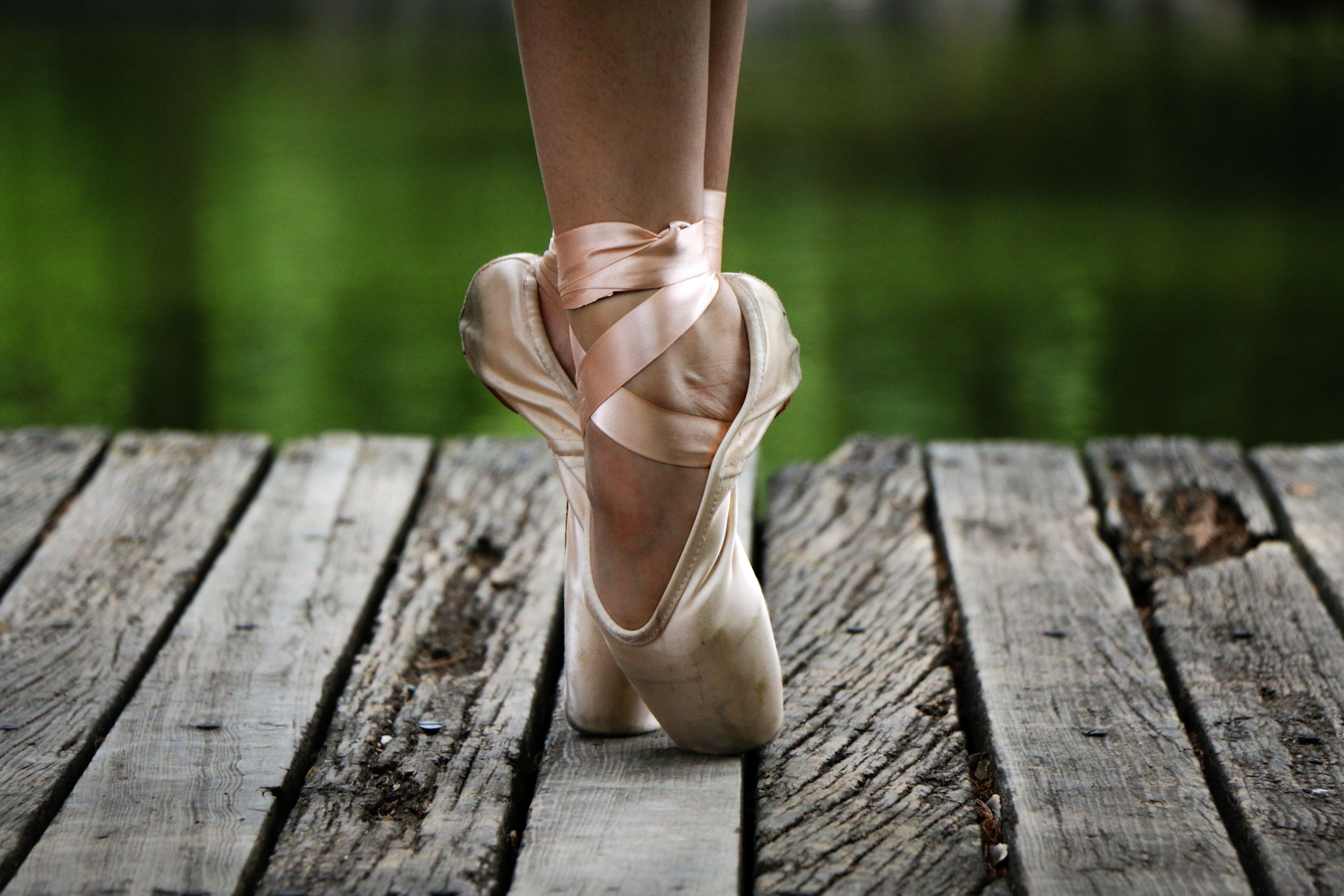 Ballet Dancer Shoes on Feet · Free Stock Photo
