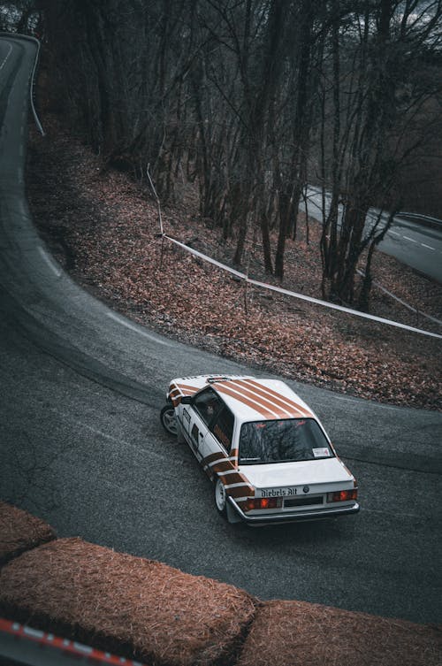 Rally Car on Road