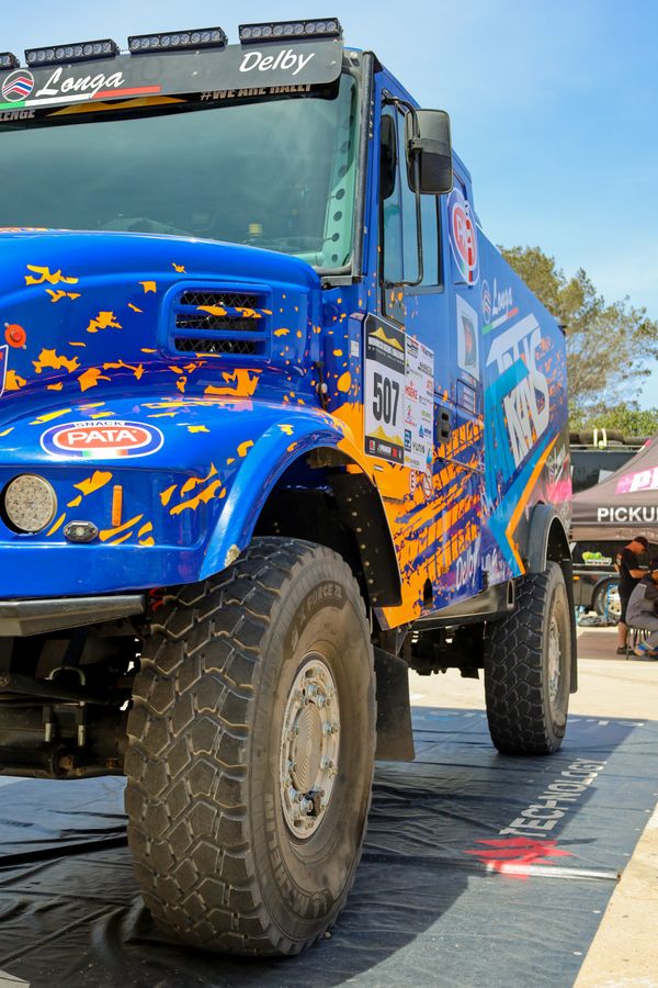 Armored off-road truck with heavy-duty protection