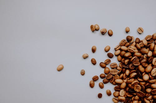 俯視圖, 咖啡, 咖啡豆 的 免费素材图片