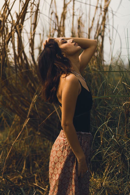 Photo of a Woman in a Field