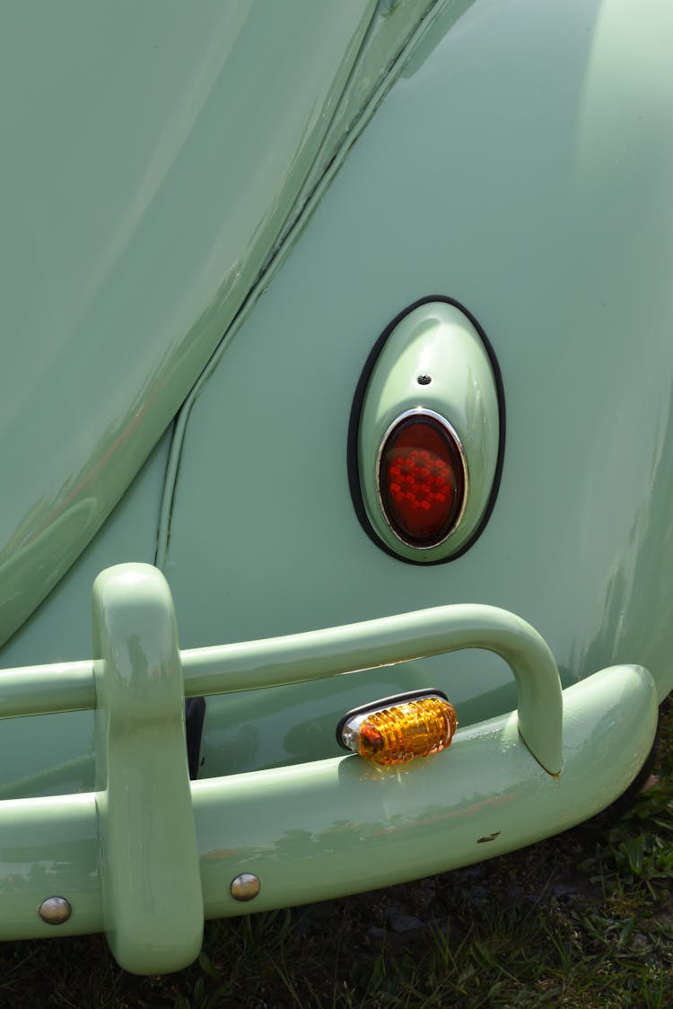 Close Up Of Vintage Volkswagen Beetle