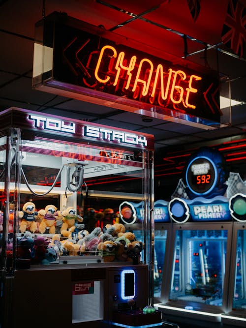 Neon over Arcade Games