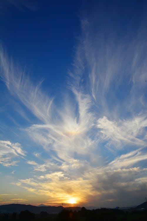Free Clouds in the Sky at Sunrise  Stock Photo