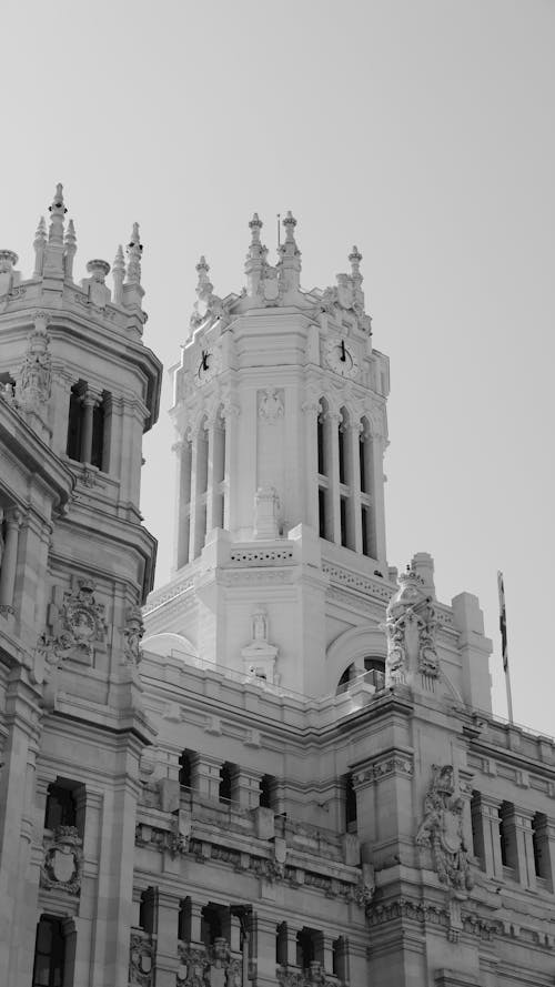 Foto d'estoc gratuïta de blanc i negre, Espanya, façana