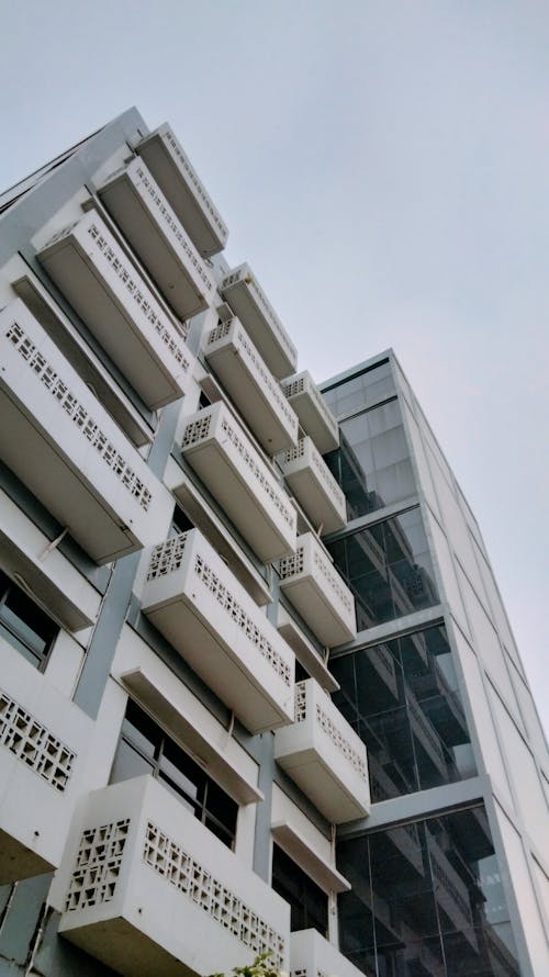 Low Angle Shot of a Residential Apartment Building 