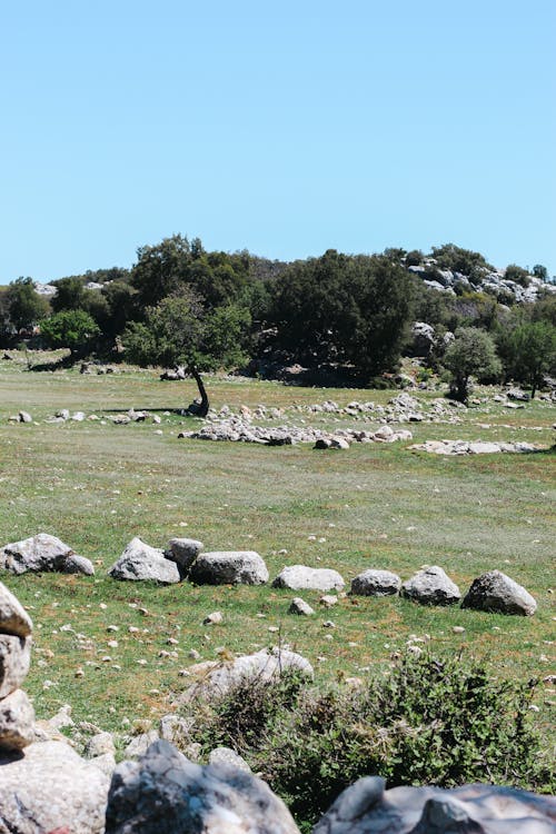 Kostenloses Stock Foto zu außerorts, feld, felsen