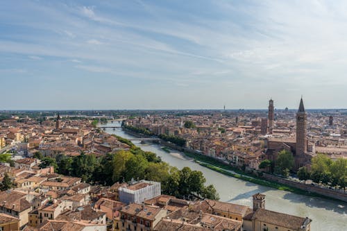 Ilmainen kuvapankkikuva tunnisteilla Italia, joki, kaupungit