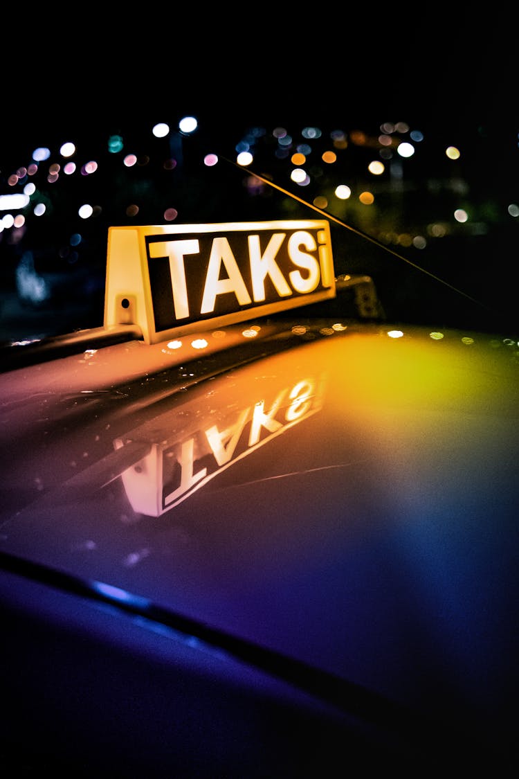 Neon On Taxi Roof