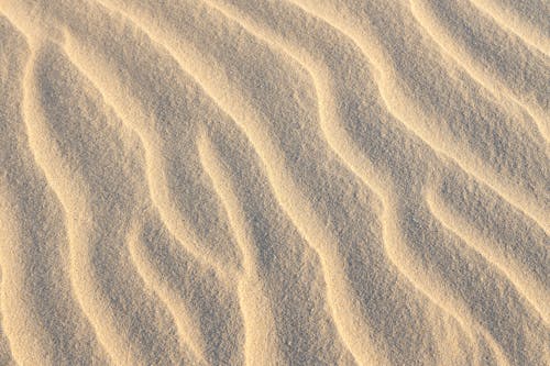 Close-up of the Sand Surface of a Desert 