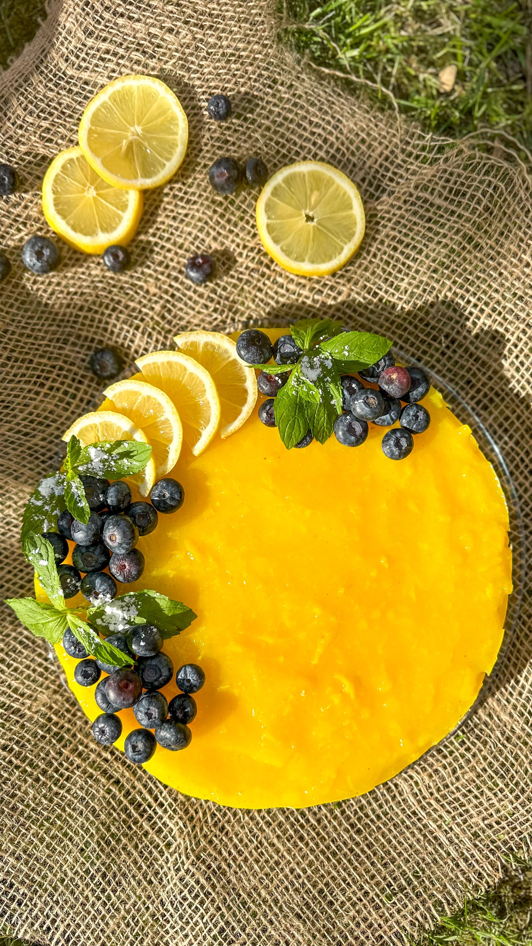 Homemade Lemon Cake with Fruits Decor · Free Stock Photo