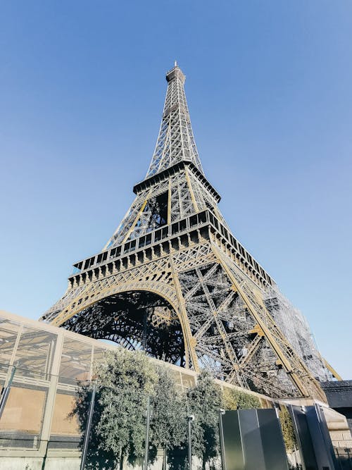 Eiffel Tower against Blue Sky