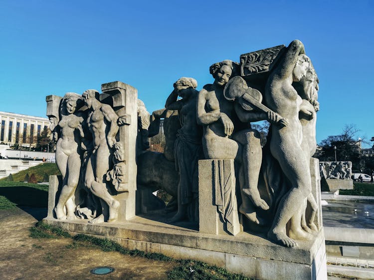 La Joie De Vivre Statue Group In Jardins Du Trocadero In Paris, France