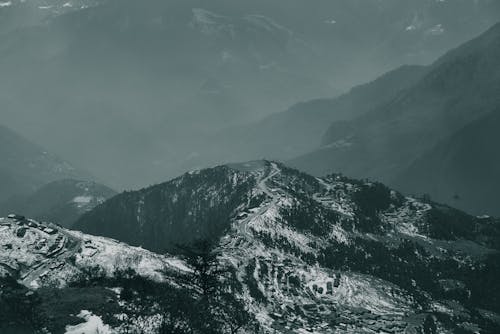 冬季, 多雲的, 山 的 免费素材图片