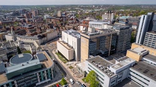 High Angle View of a City 