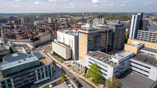 High Angle View of a City 