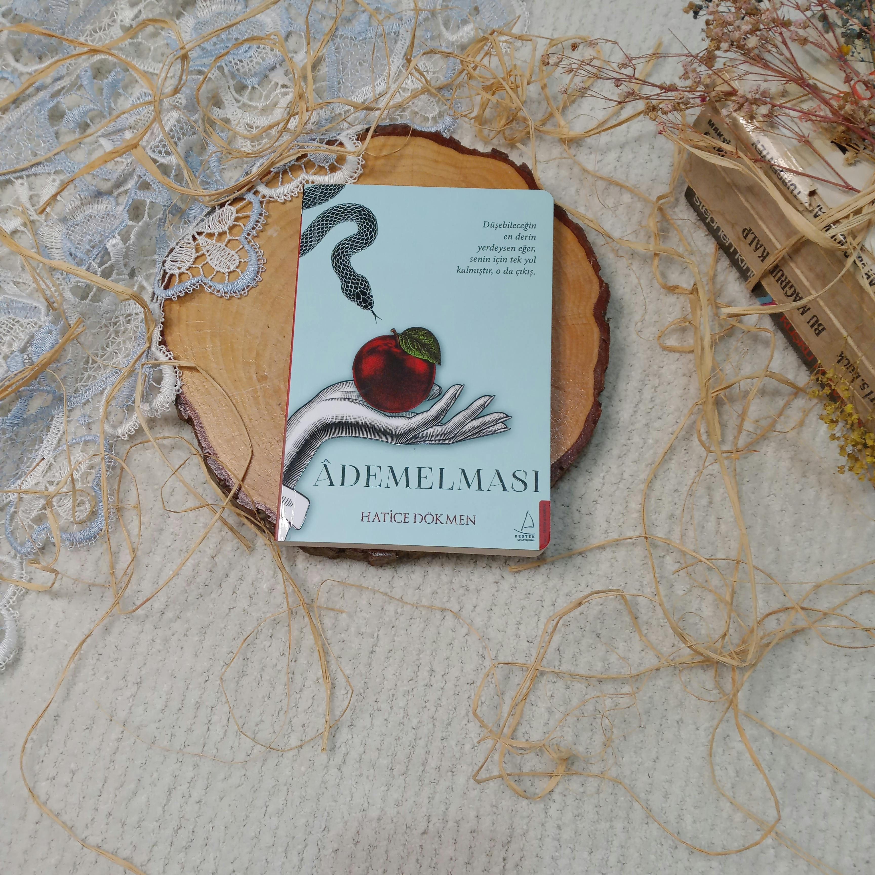 A beautifully designed book cover surrounded by rustic decor elements on a wooden and fabric backdrop.