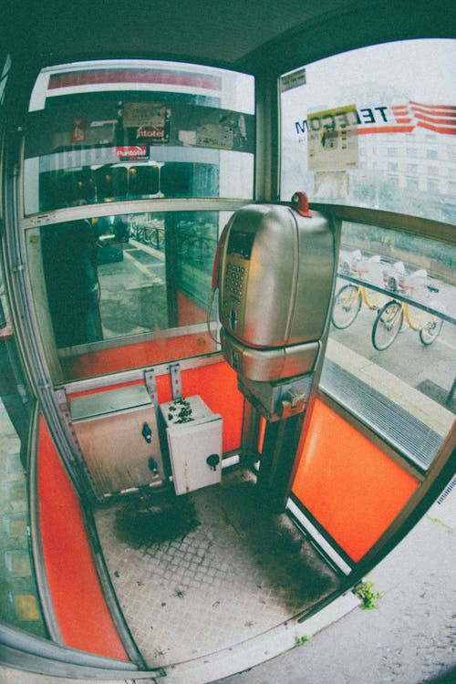 Inside of a Telephone Booth