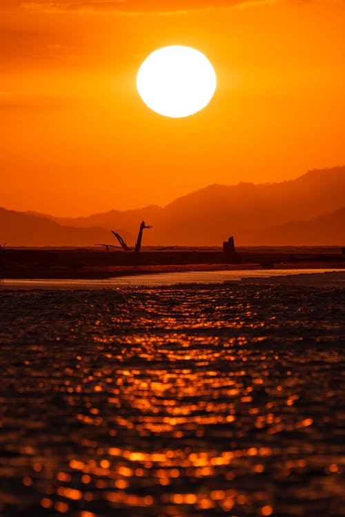 Scenic Sunset at the Seaside