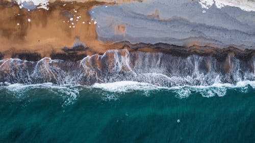dalgalar, deniz, hava fotoğrafçılığı içeren Ücretsiz stok fotoğraf