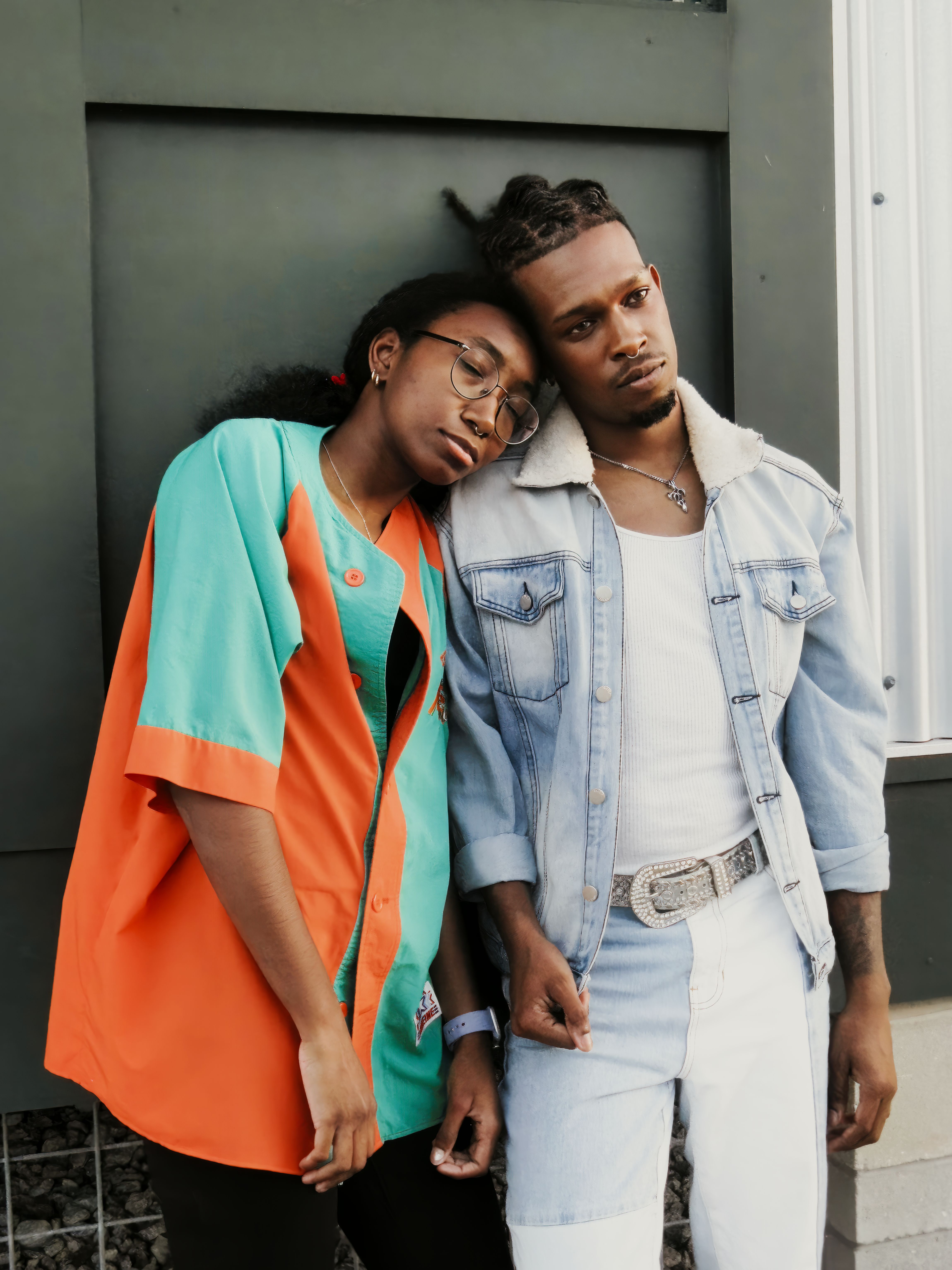 Casual Style Couple Together · Free Stock Photo