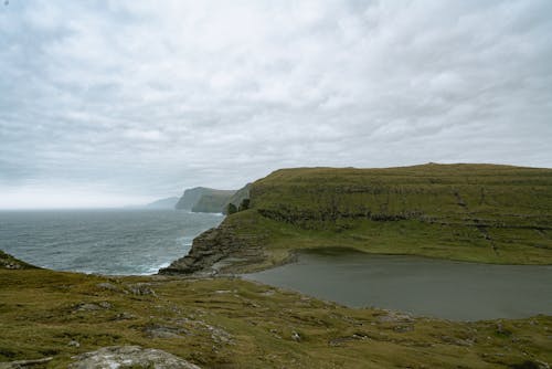 Scenic View of Mountains and Sea