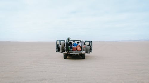 4x4 Standing on Desert