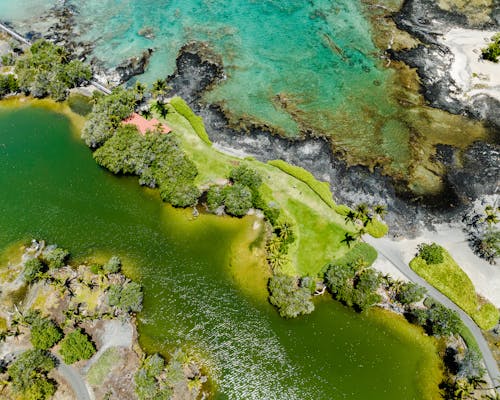 Бесплатное стоковое фото с Аэрофотосъемка, берега, береговая линия