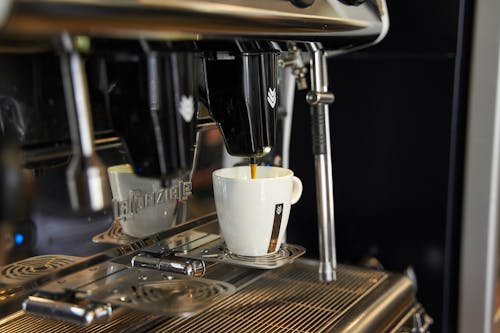 Coffee Machine Pouring Coffee