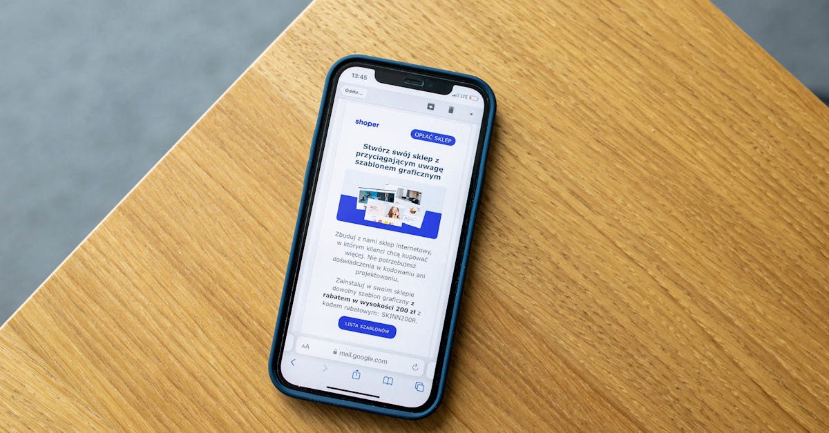 Mobile phone with an e-commerce interface on a wooden surface, illustrating online shopping technology.