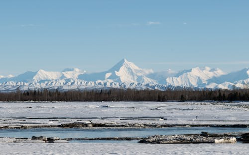Бесплатное стоковое фото с горы, зима, лед