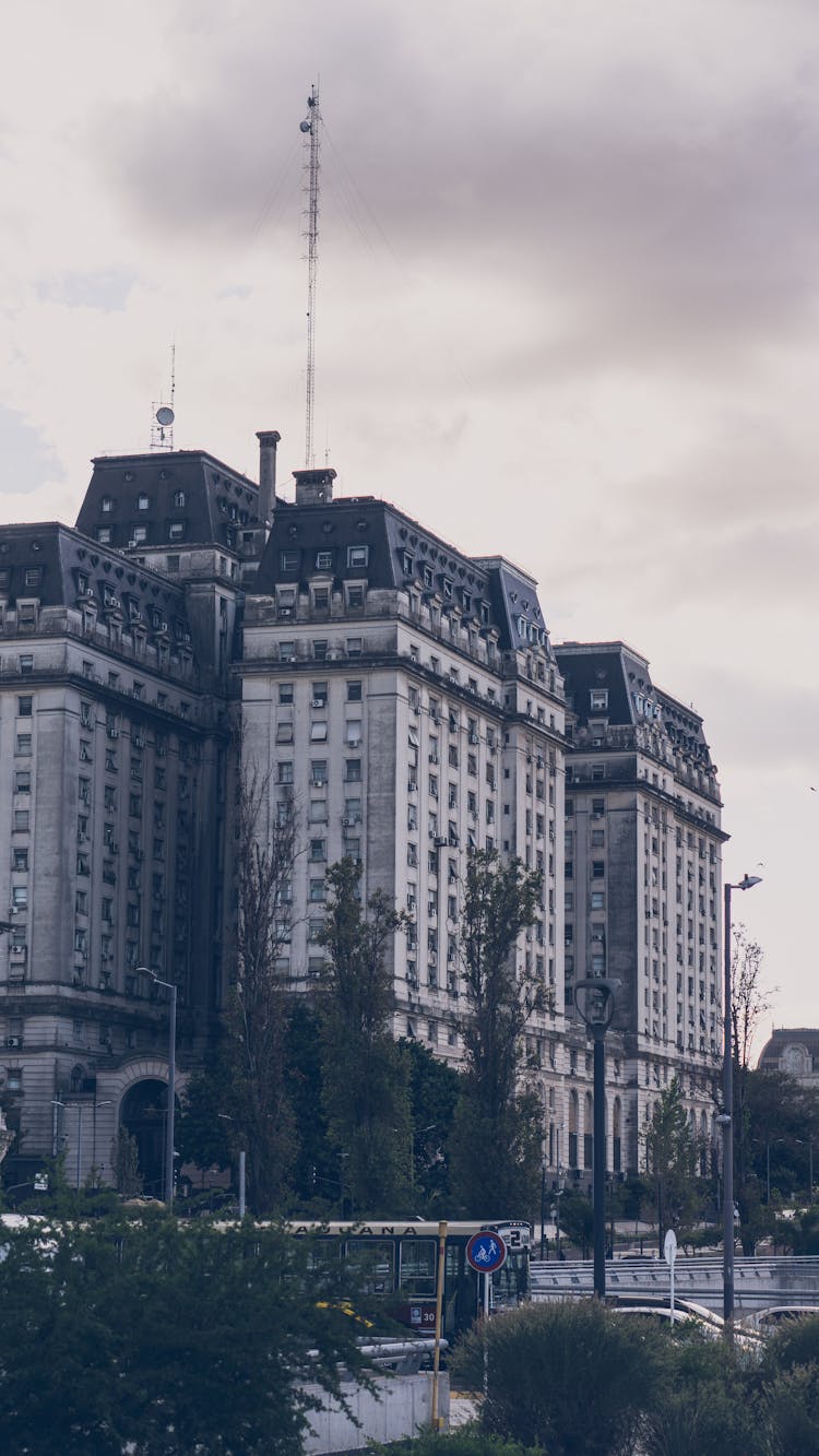 Overcast Over Ministry Of Defense In Buenos Aires