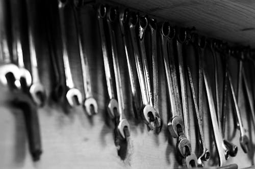 Wrenches in Black and White