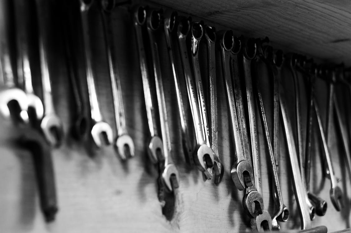 Wrenches in Black and White