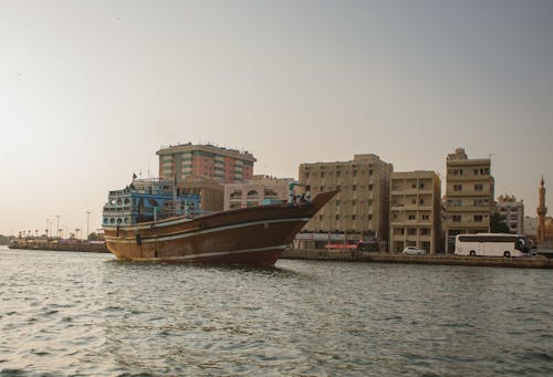 Ship Sailing on Dubai Creek