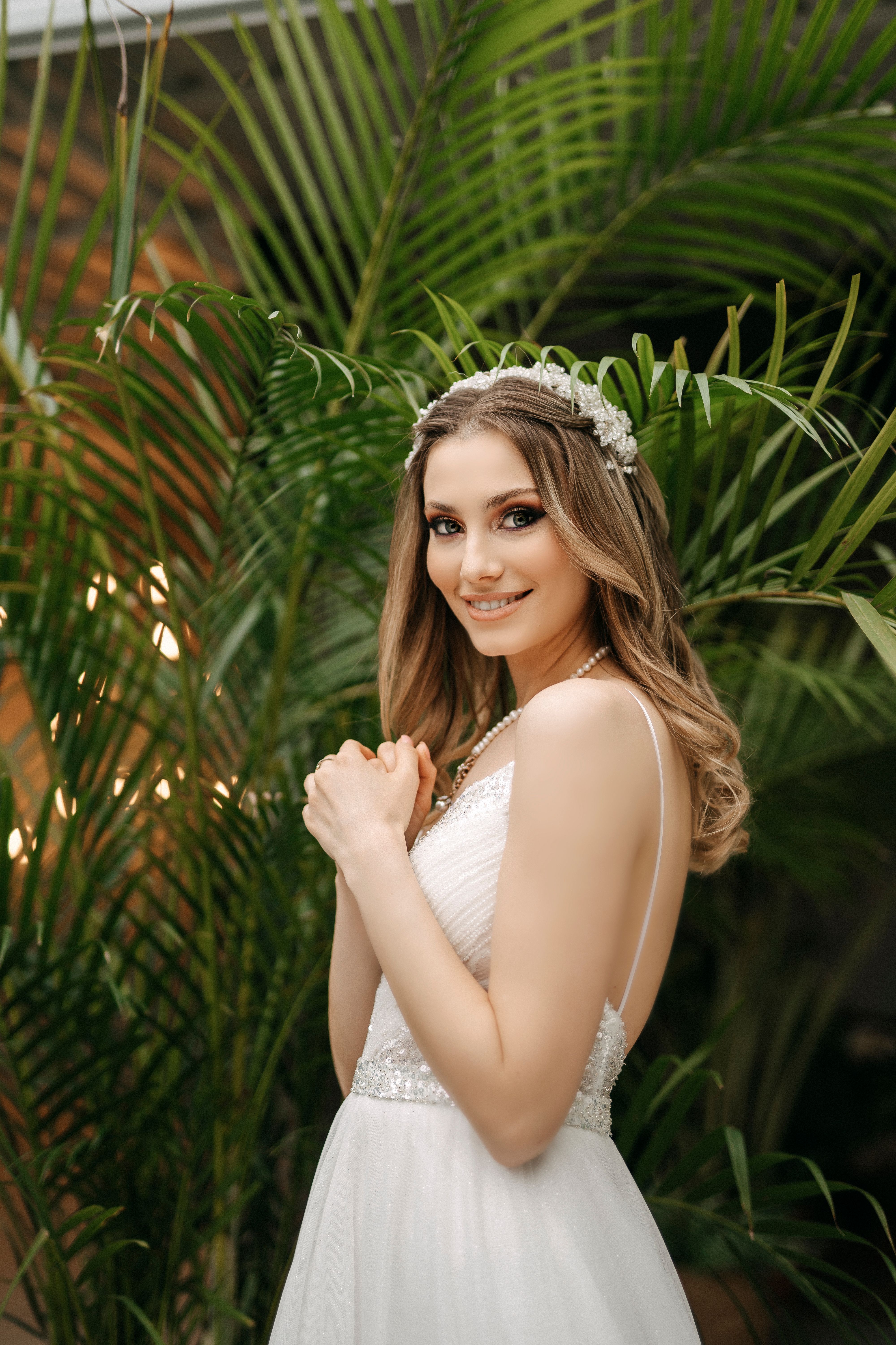 Smiling Bride in Wedding Dress · Free Stock Photo