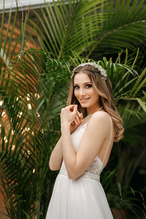 Portrait of Smiling Bride