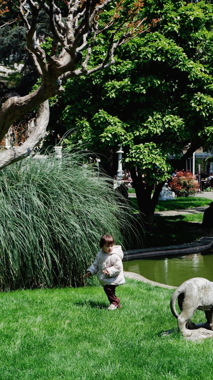 A Little Girl In A Park 