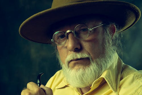 Portrait of an Eldery Man in a Hat 