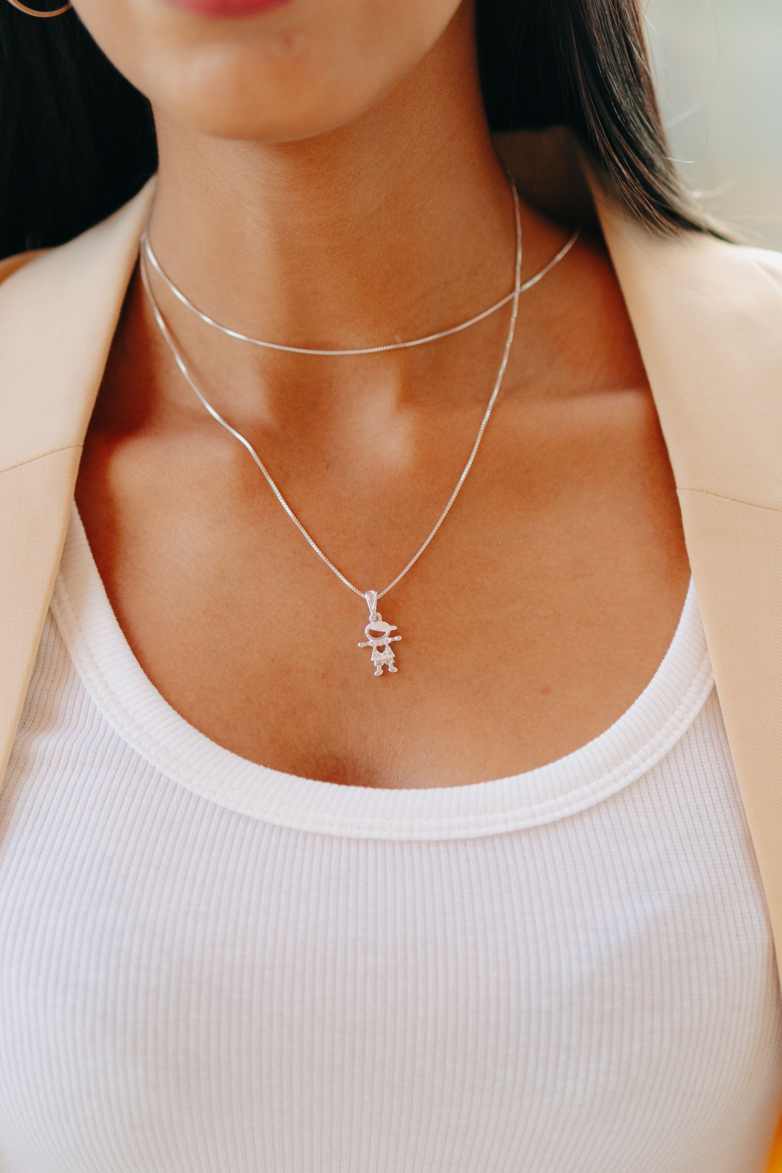 self-portrait Women's Necklace Silver
