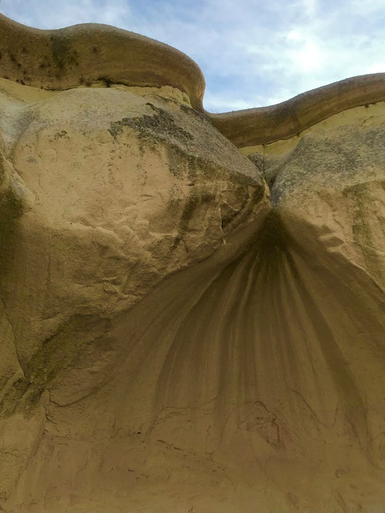 Eroded Rocks On Desert