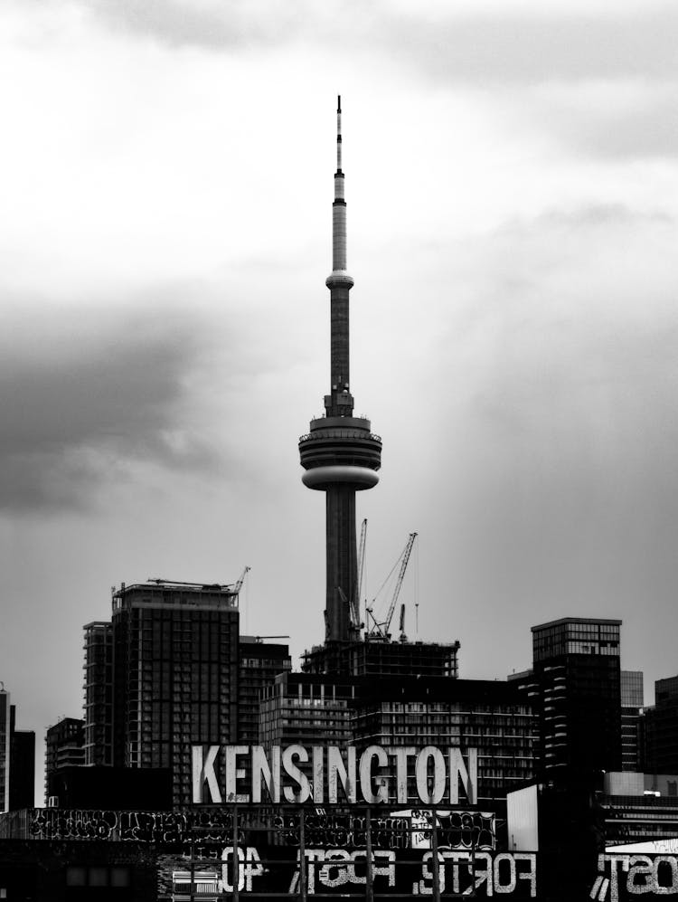 Skyline Of Toronto With The View Of The CN Tower, Canada 