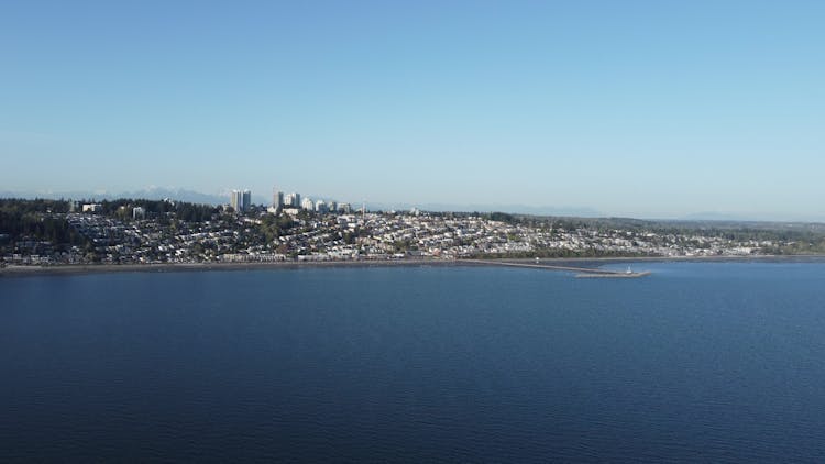  View Of White Rock From The Ocean, British Columbia, Canada