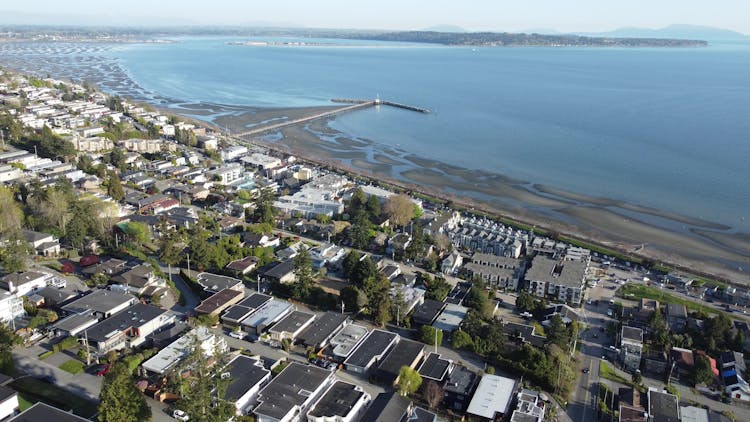 Aerial View Of White Rock, British Columbia, Canada