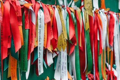 Close up of Colorful Cloths