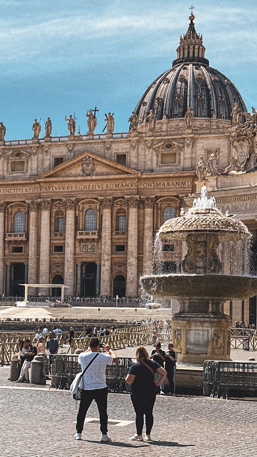 basilica, Roma, vatican içeren Ücretsiz stok fotoğraf