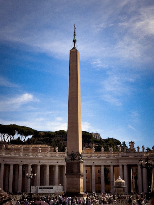 obelisk, Vatikan içeren Ücretsiz stok fotoğraf